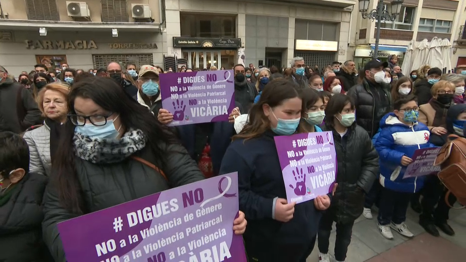 Concentració contra la violència vicària