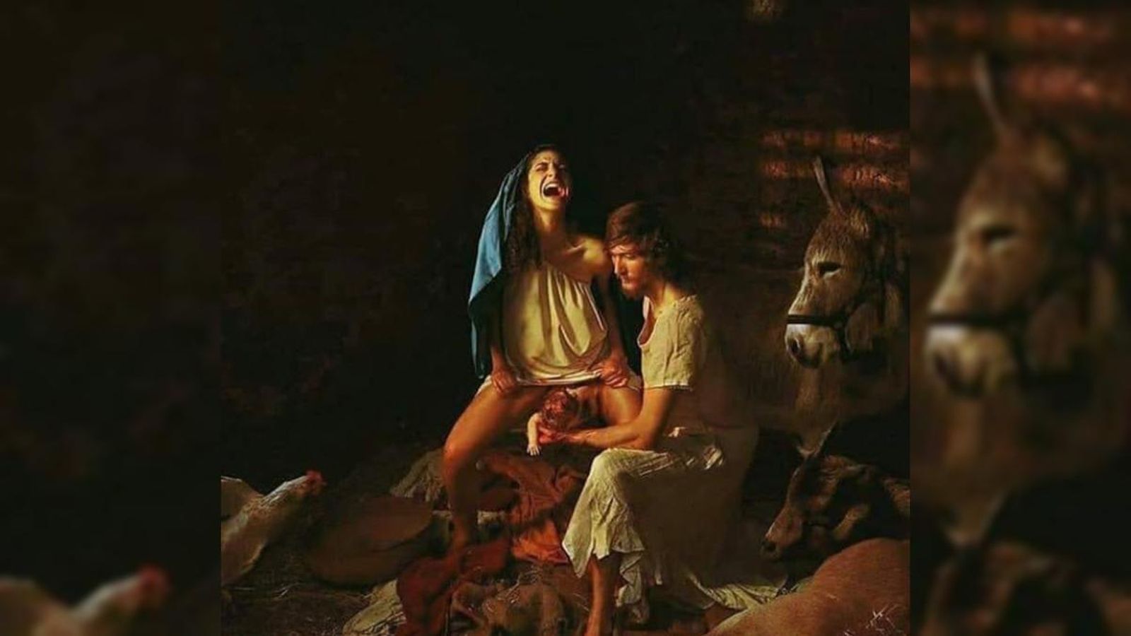 La imatge publicada en el perfil @pariendopoder