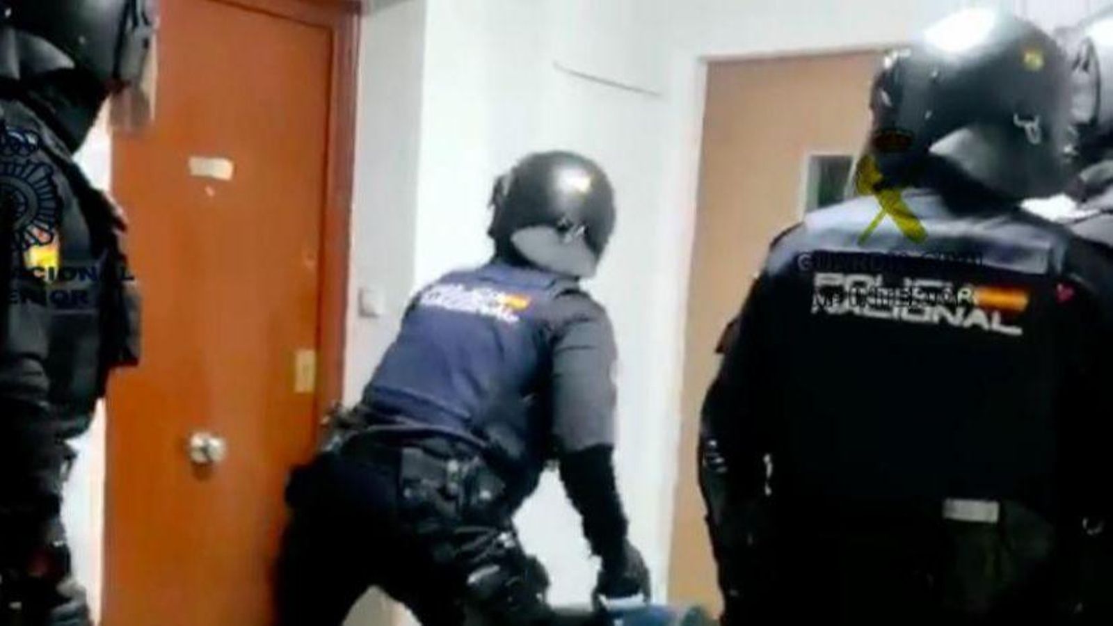 Imatge d'un dels escorcolls realitzats en l'operació