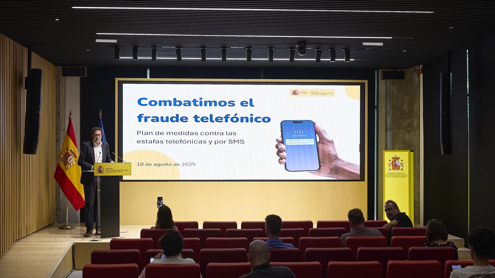 Presentació del balanç contra les estafes telefòniques i per SMS, el passat agost