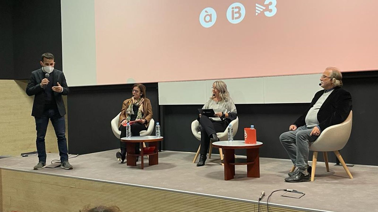 El conseller d'Educació, Cultura i Esport Vicent Marzà, en l'acte de presentació de Bon Dia TV