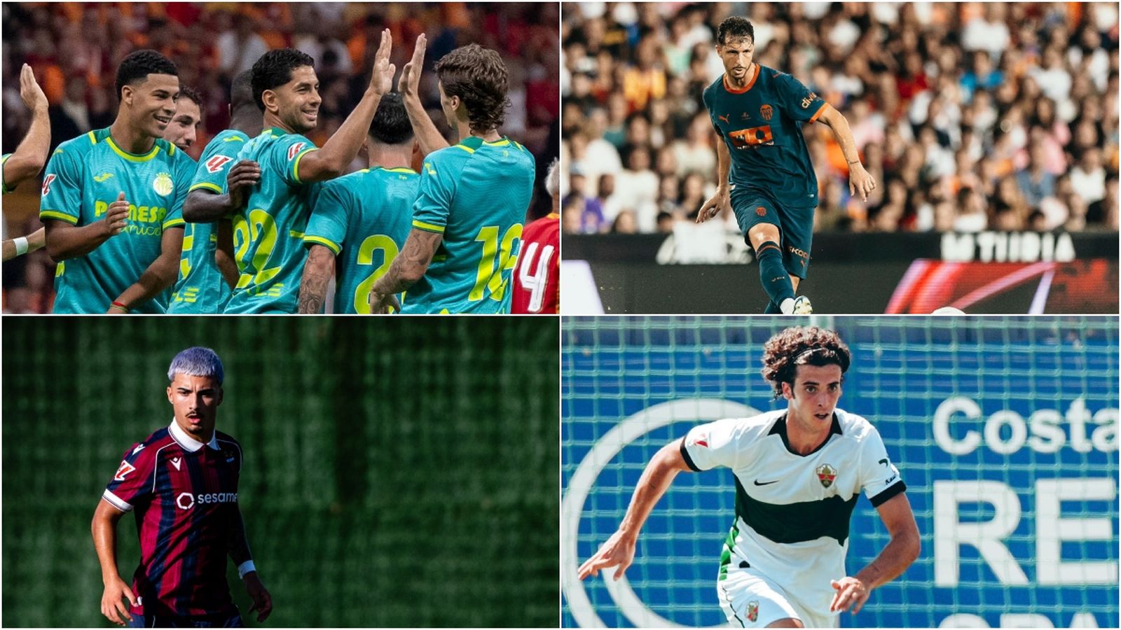 Imatges dels equips valencians de Primera Divisió