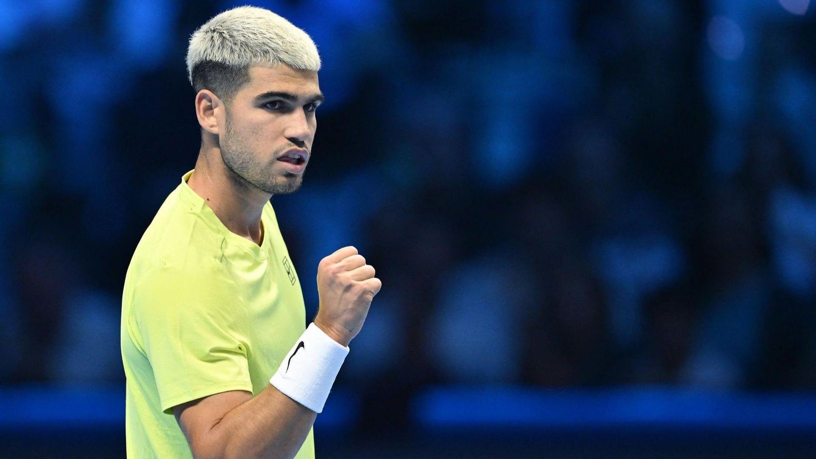 Alcaraz celebra un punt