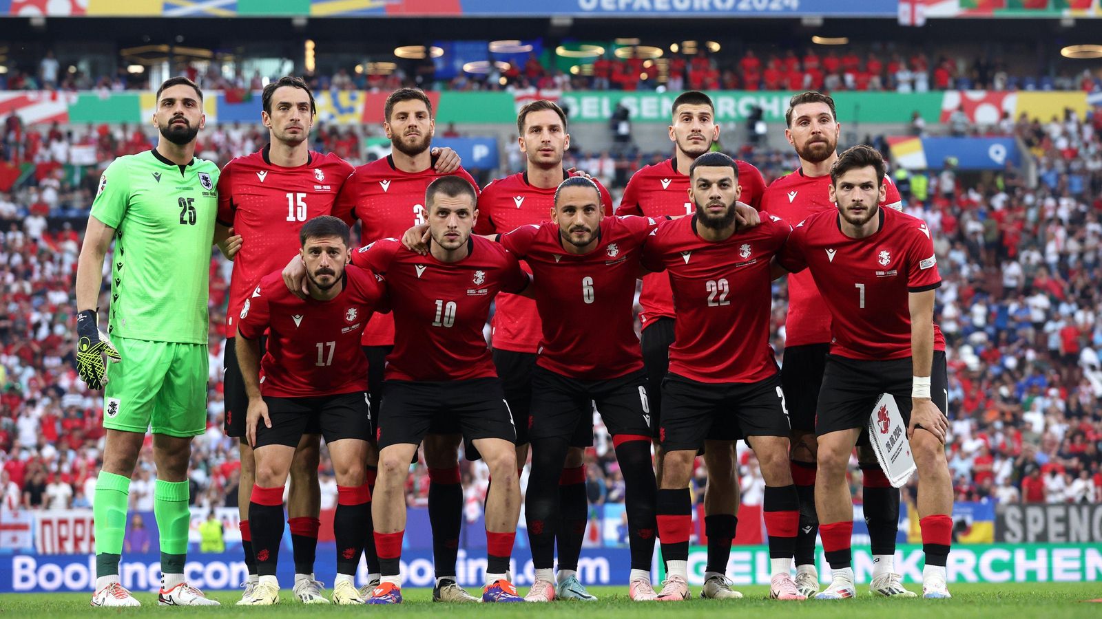 Onze inicial de la selecció de Geòrgia