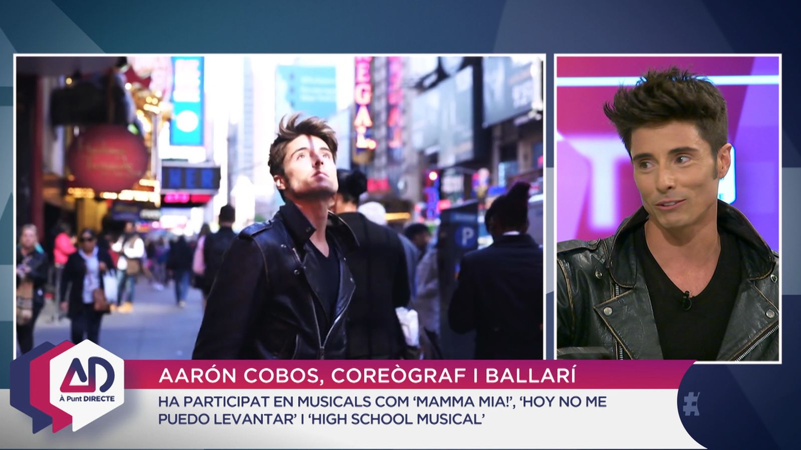 El coreògraf, ballarí i actor Aarón Cobos