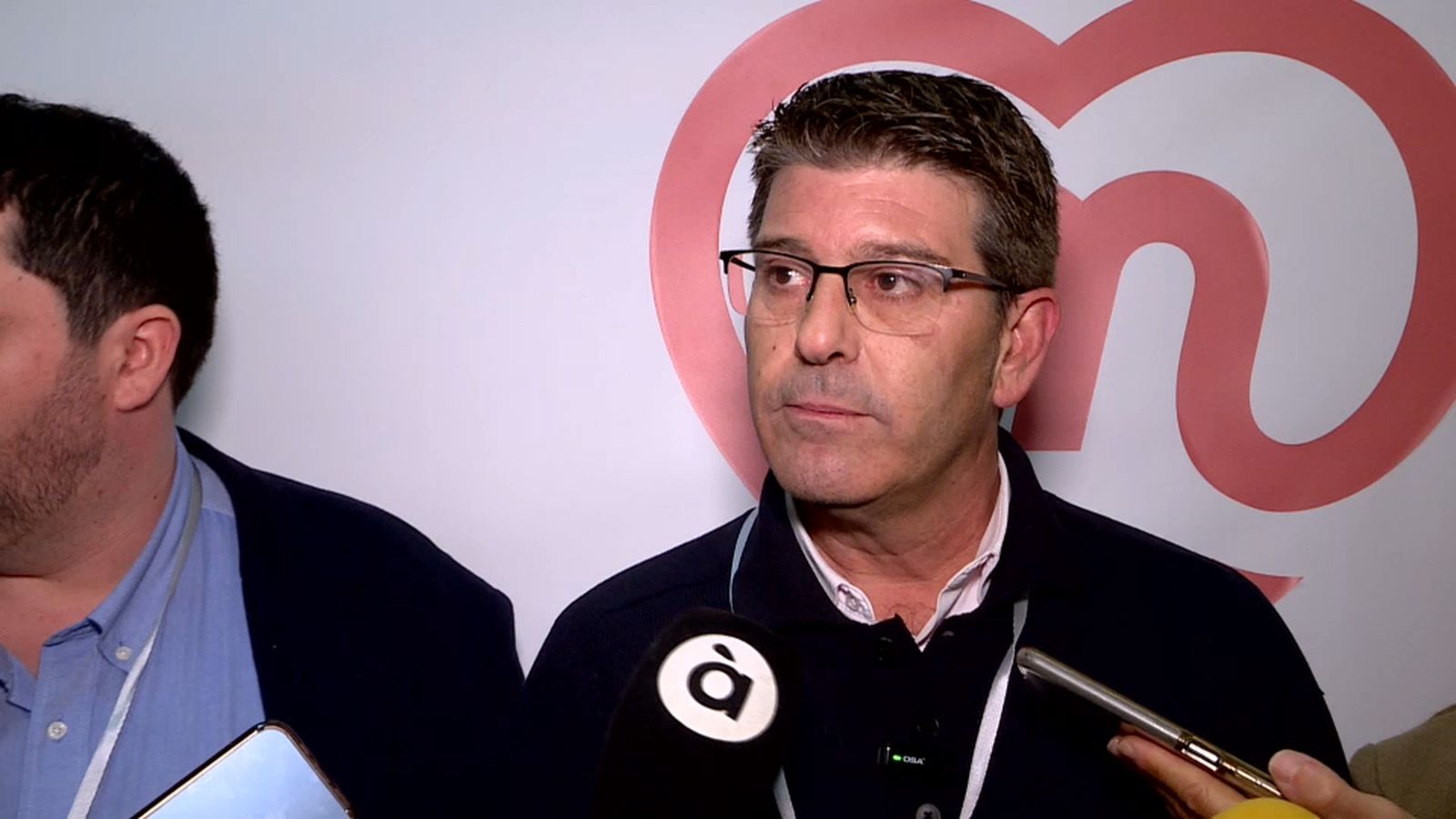 El president de la Unió Municipalista i alcalde d'Ontinyent Jorge Rodríguez, este matí a Sueca