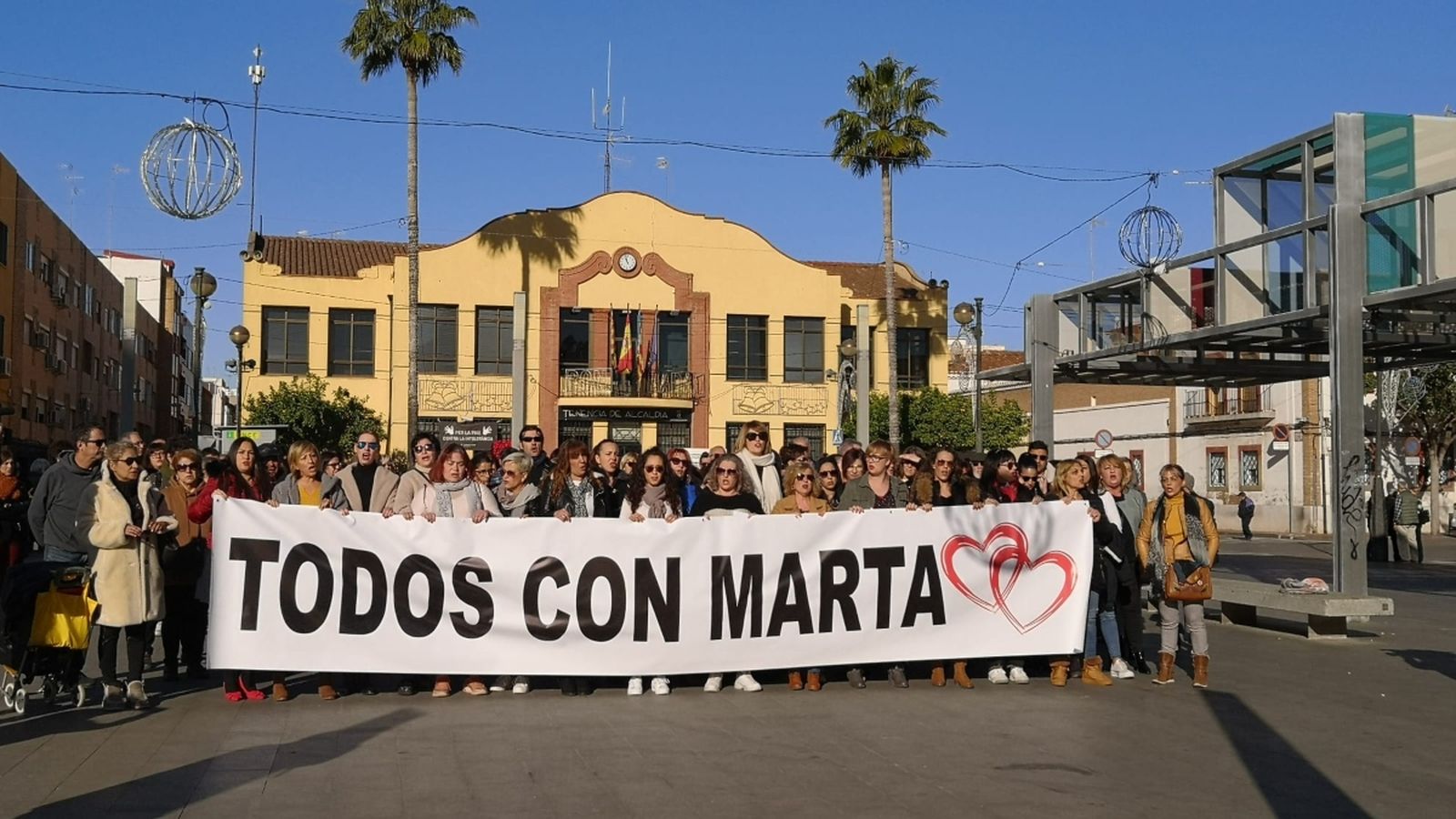 Una de les concentracions, al Port de Sagunt, en suport de la família de Marta en una imatge d'arxiu