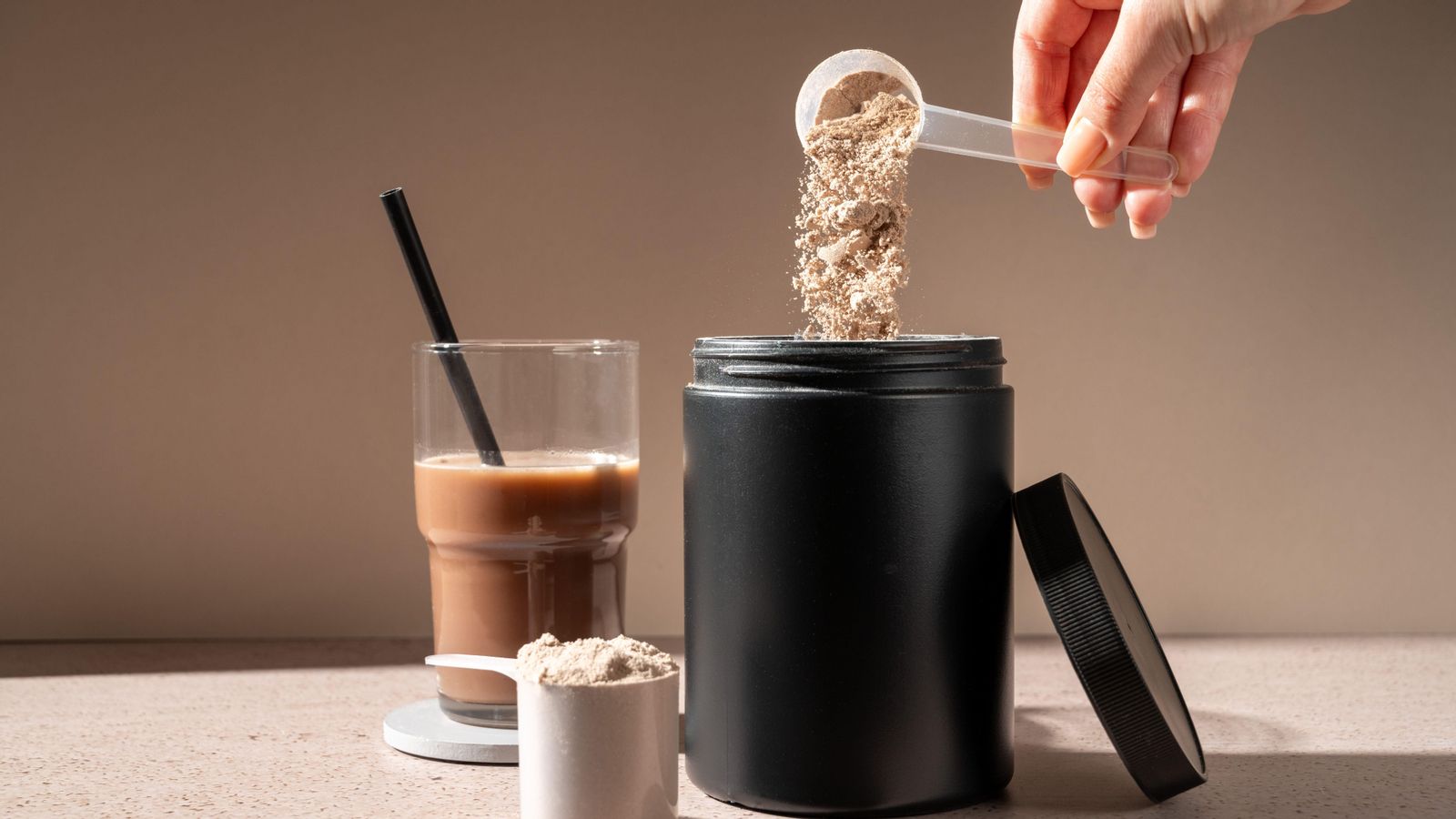 Imatge d'arxiu de sumplements de proteïnes