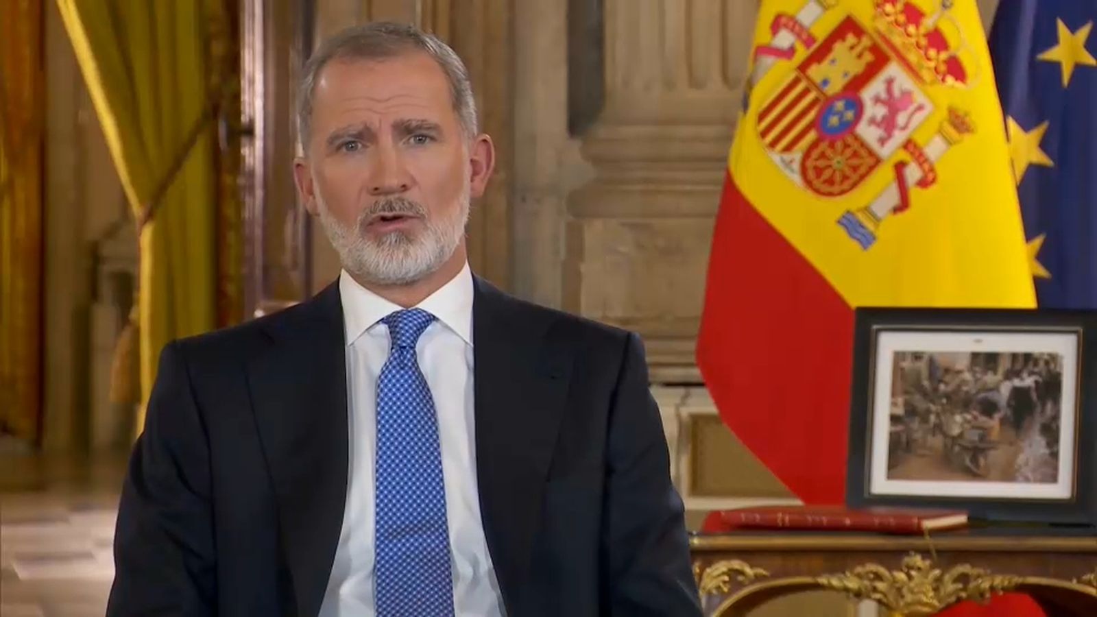 Felip VI en el seu onzé missatge de Nadal