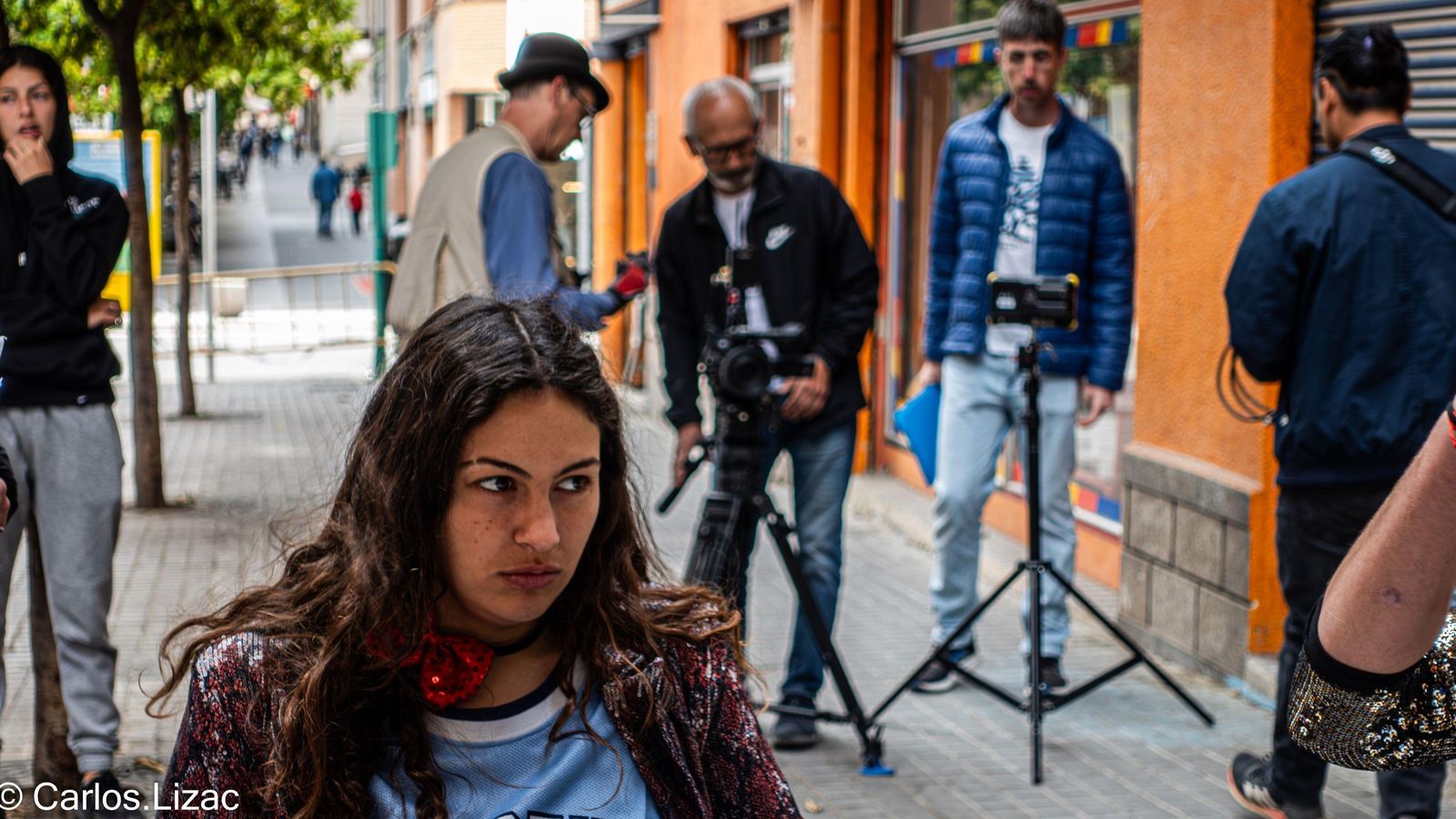 Moment de la gravació de la websèrie d'Esperansa Grasia