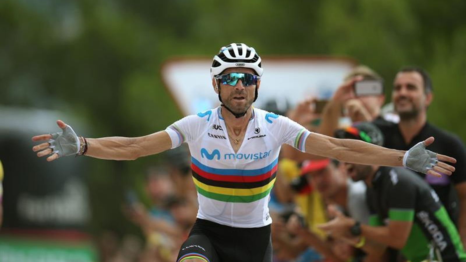 Valverde conquista la setena etapa de la Vuelta i Superman López recupera el mallot roig