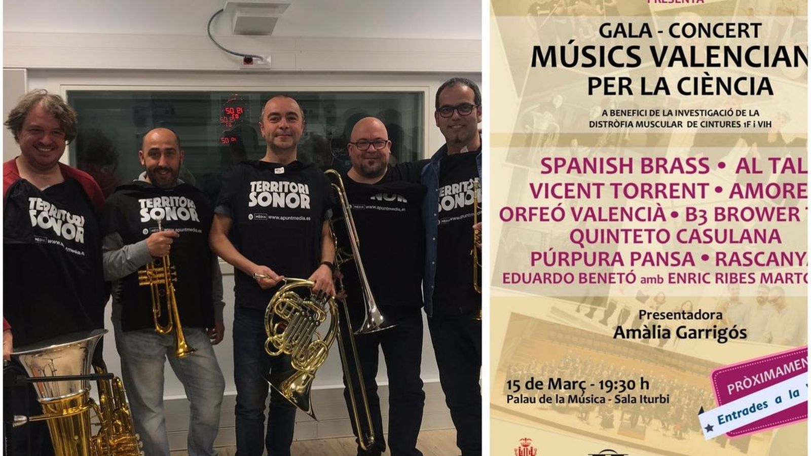 11.03.2019 | Spanish Brass ens presenta en acústic el seu disc \'XXX\'
