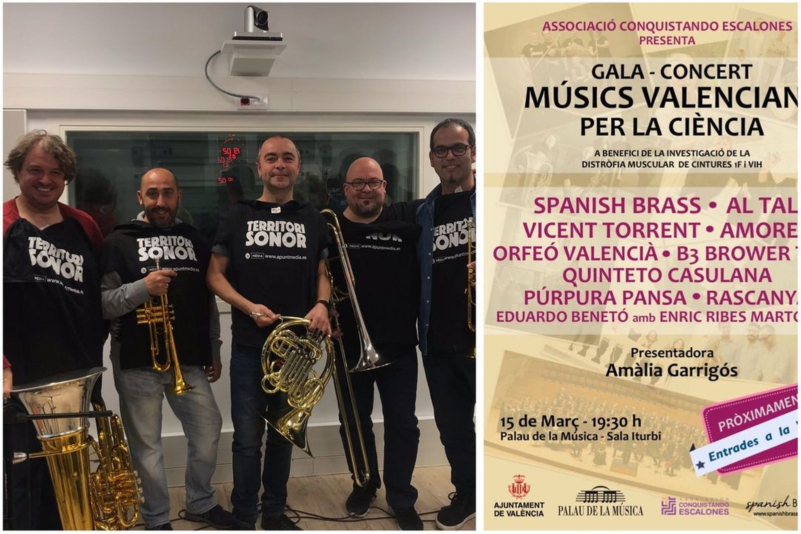 11.03.2019 | Spanish Brass ens presenta en acústic el seu disc \'XXX\'