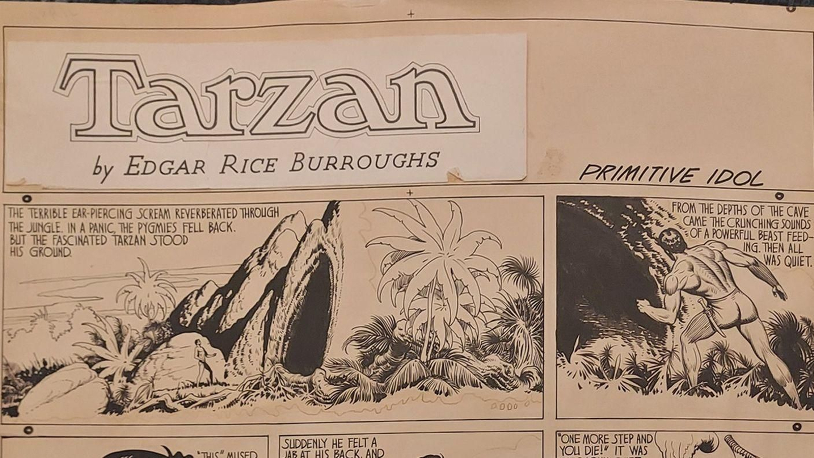Diverses vinyetes de Tarzan que es podran veure en la mostra