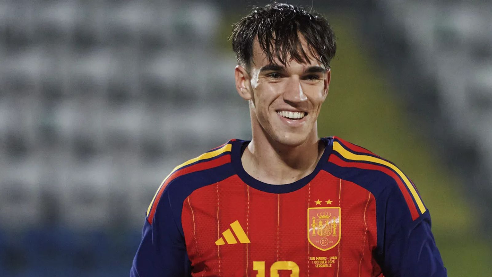 Carlos Espí, en el partit contra San Marino