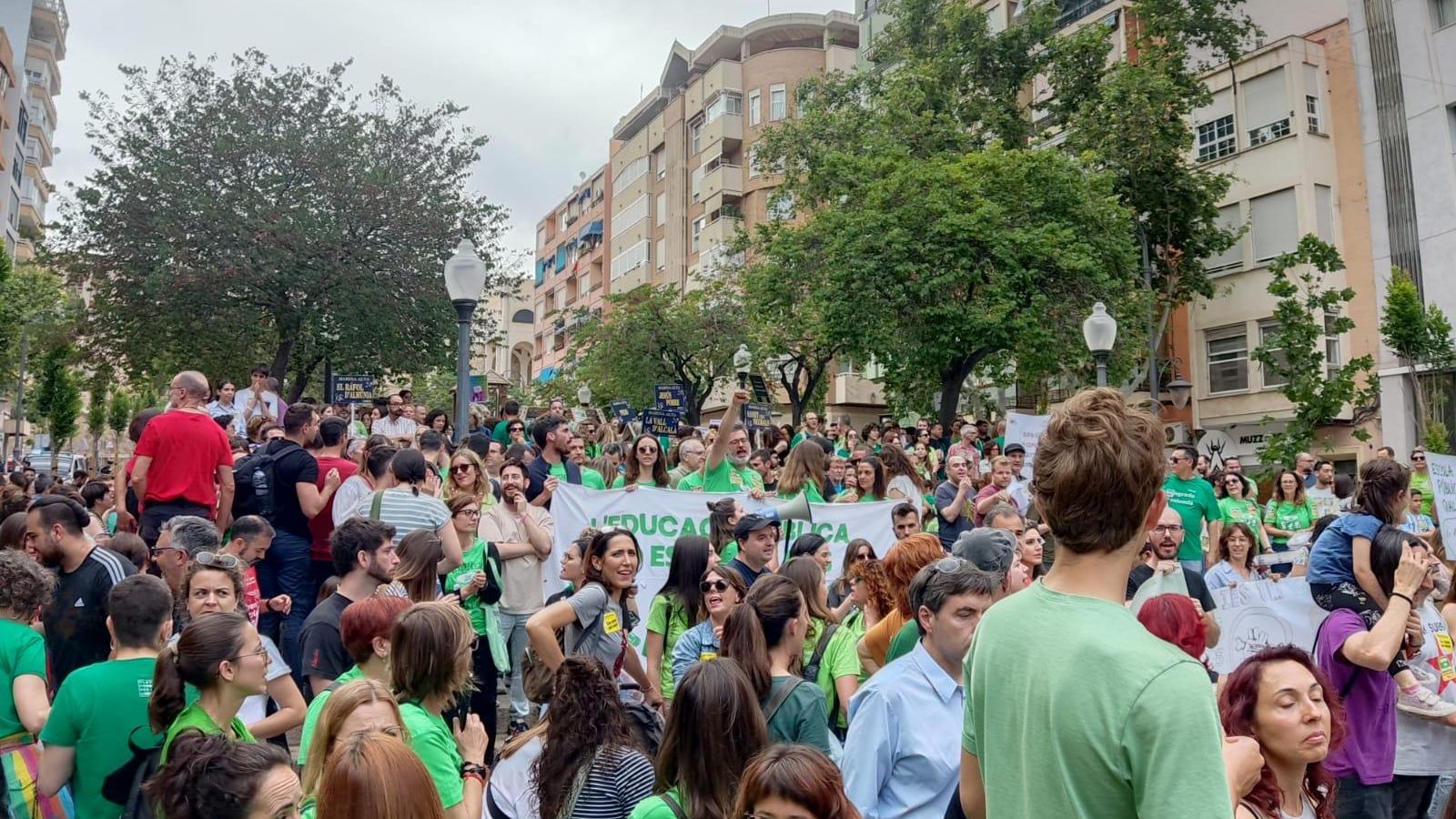 Manifestacions contra les retallades educatives del Consell, a Alacant