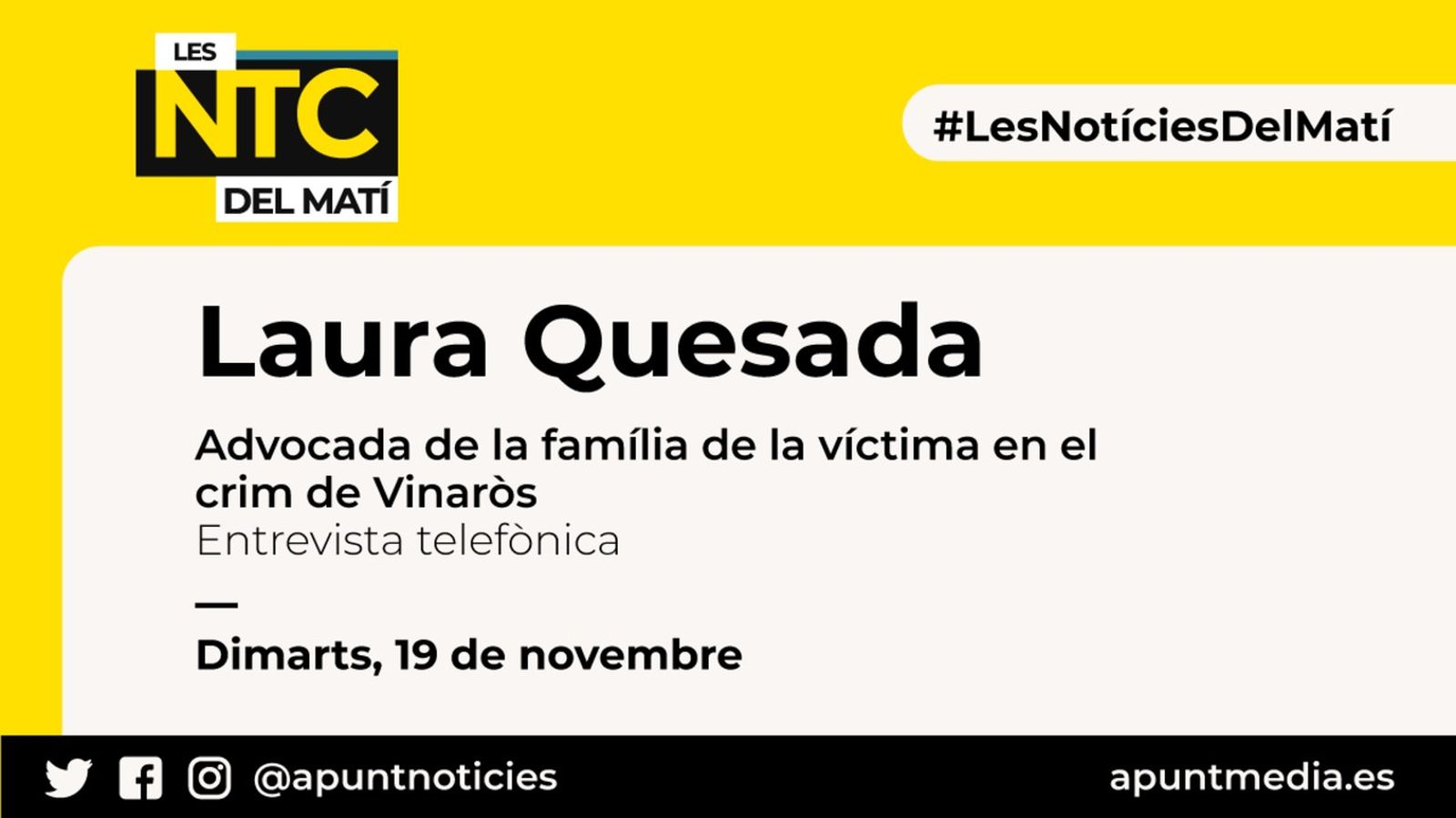 19.11.2019 | NM Entrevista a Laura Quesada