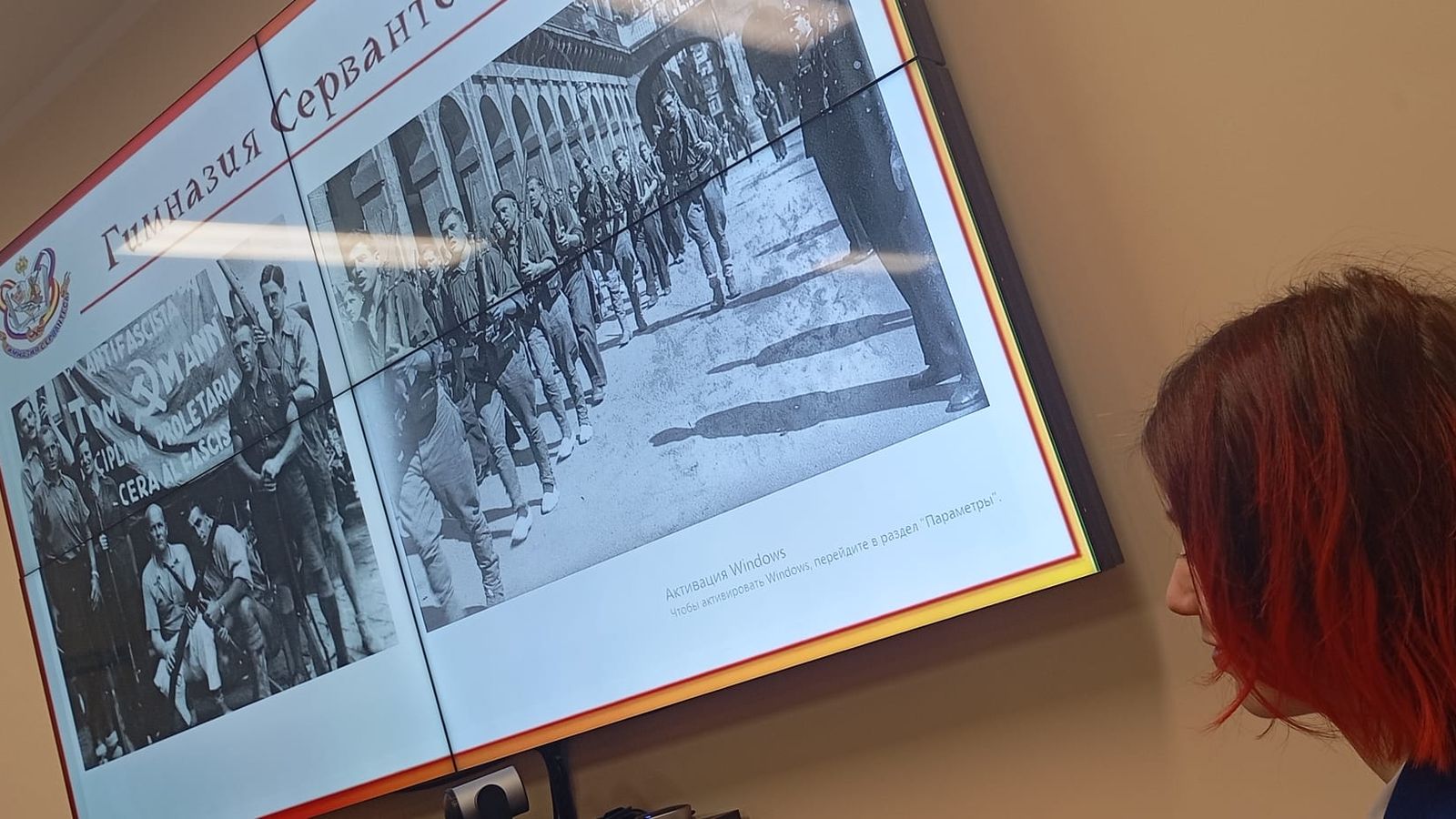 Homenatge als exiliats espanyos, en un Institut de Secundària en Sant Petersburg