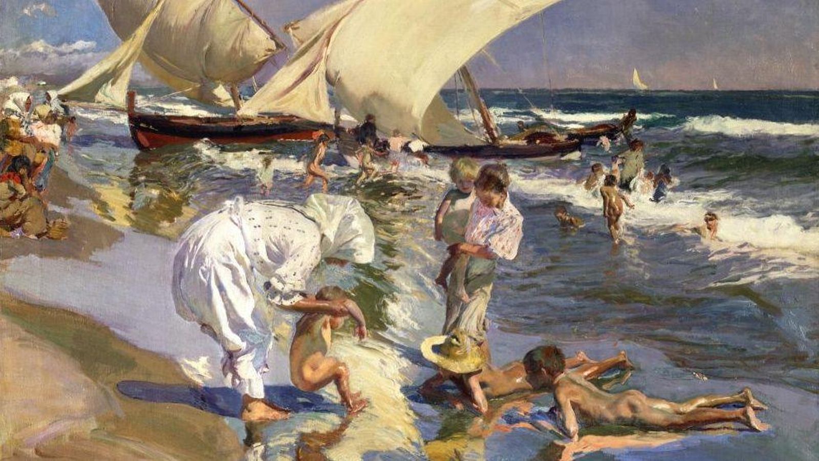 'Platja de València a la llum del matí', obra de Sorolla de 1908