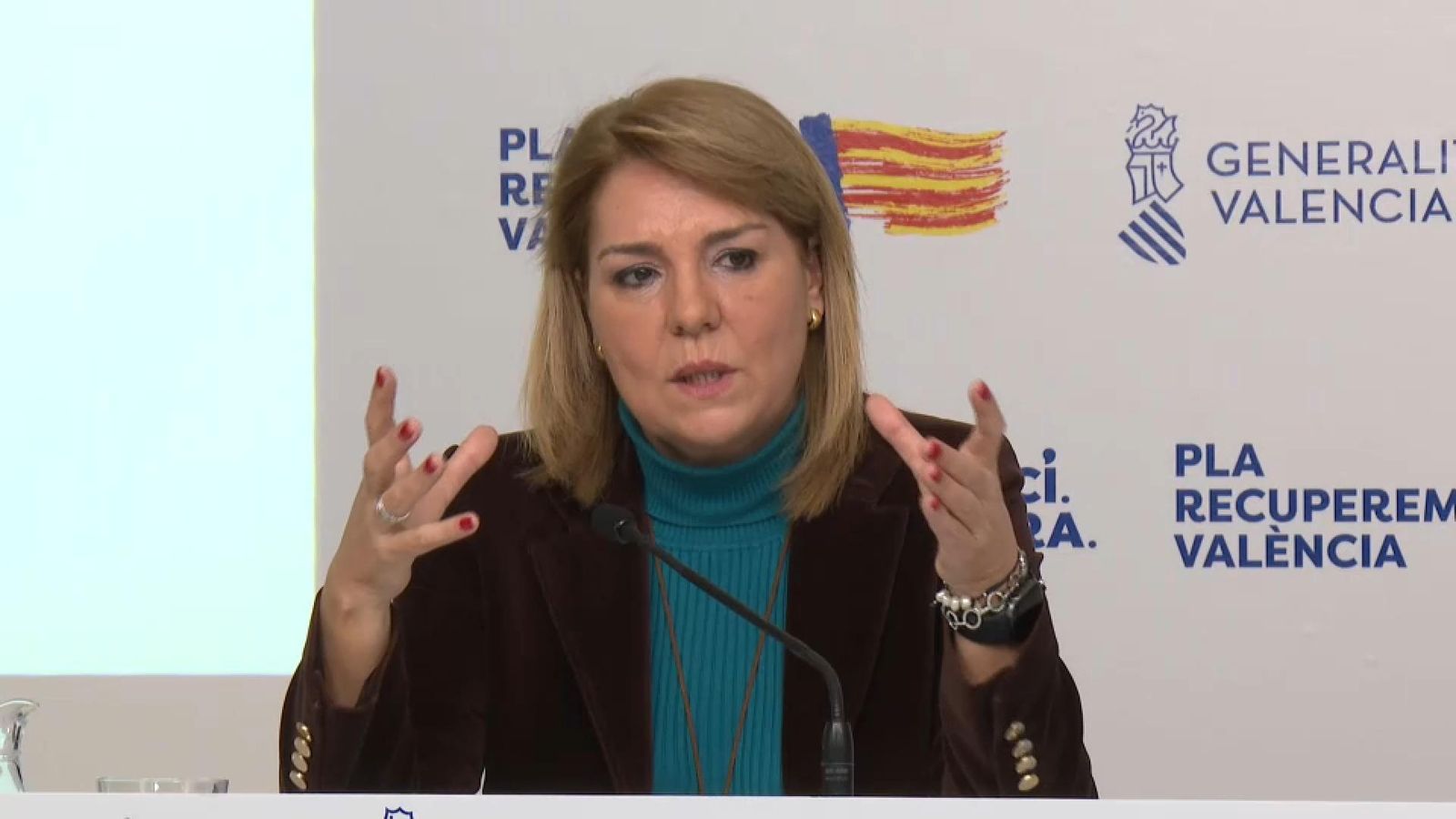 La vicepresidenta i portaveu del Consell, Susana Camarero La vicepresidenta i portaveu del Consell, Susana Camarero