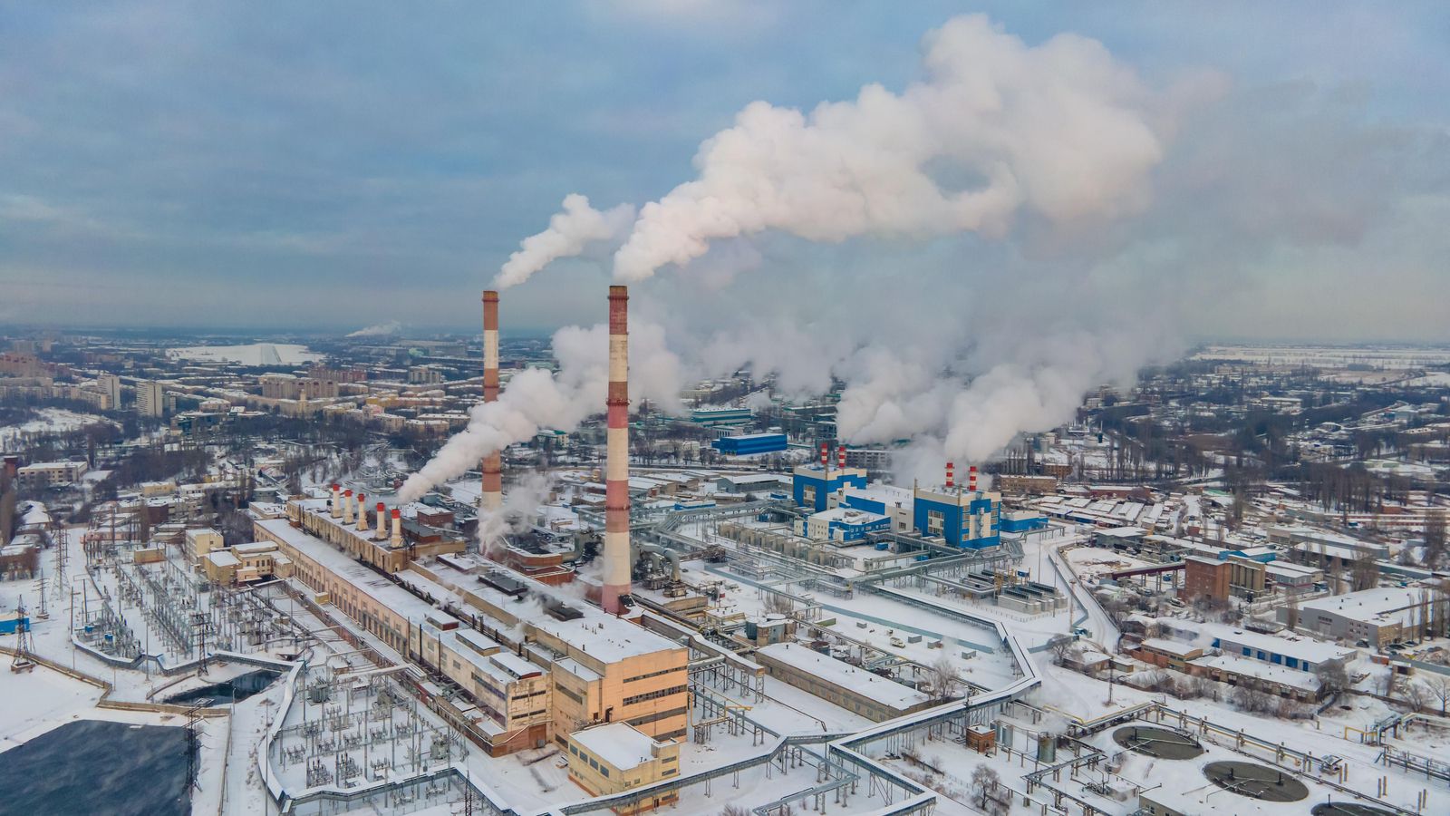 Emissions contaminants d'una fàbrica.