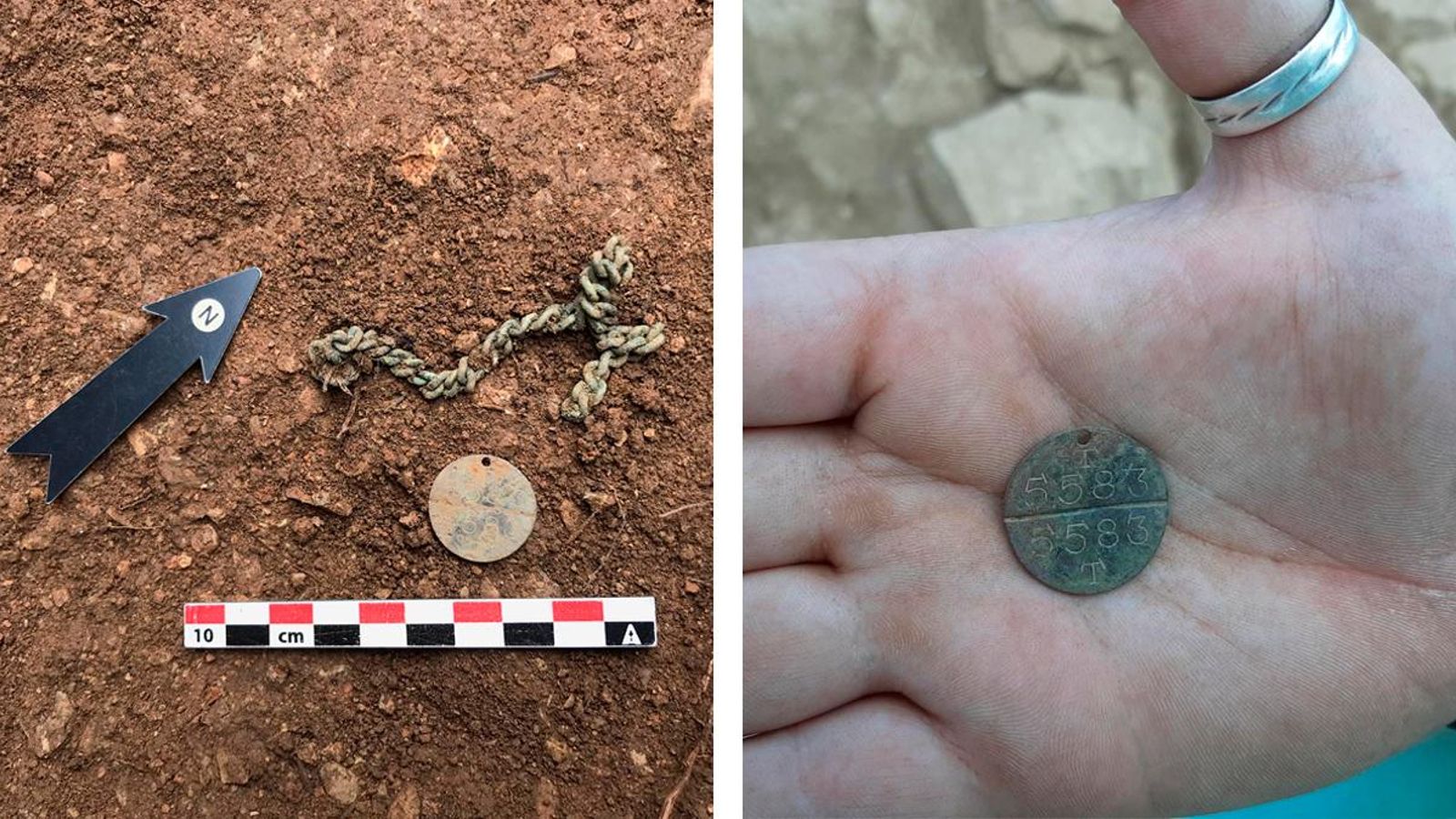 Placa identificadora d’un soldat de la Guerra Civil