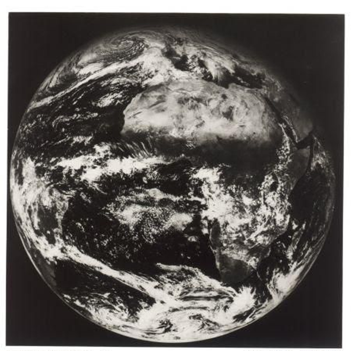 Primera imatge de la Terra d'un satèl·lit de la sèrie Meteosat.