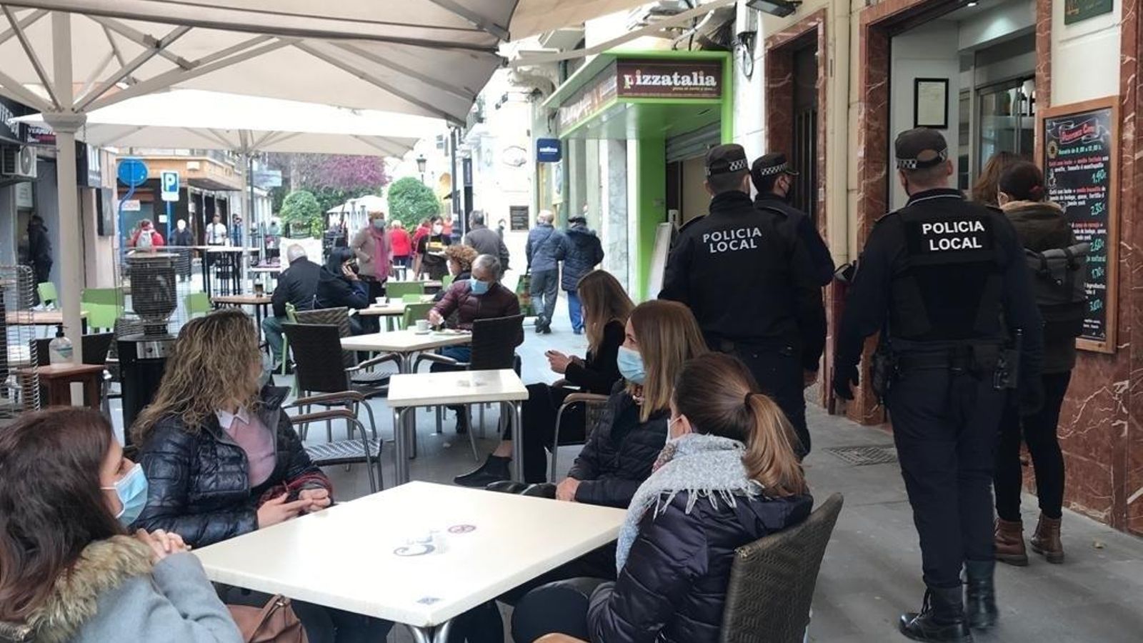 Imatge d'arxiu d'una terrassa d'un establiment d'Alacant