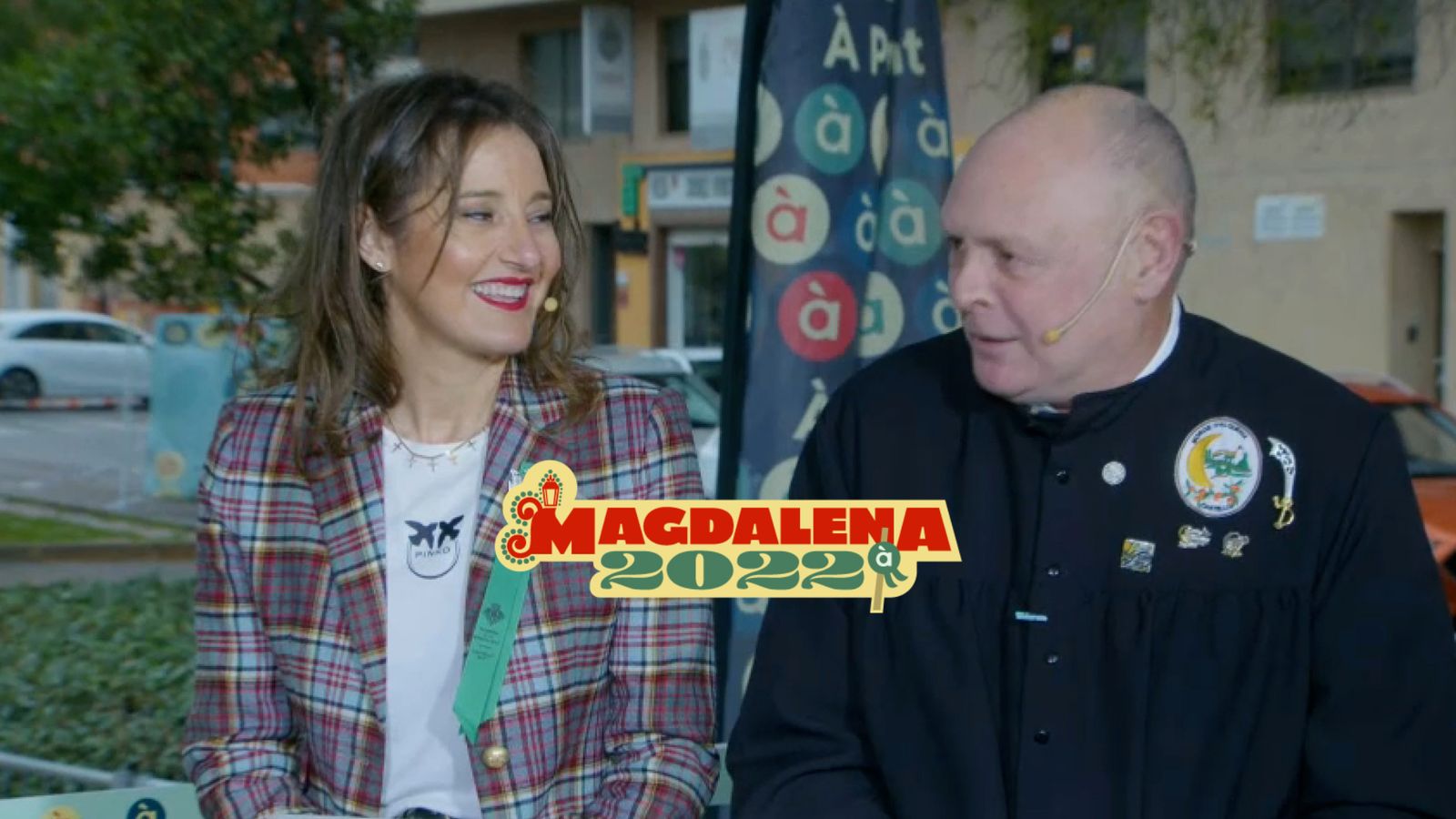 Juan Carlos Navarro, de l'Associació Moros de l'Alqueria de Castelló, i Begoña Campos, 'adelantada' de l’Aljama d’enguany