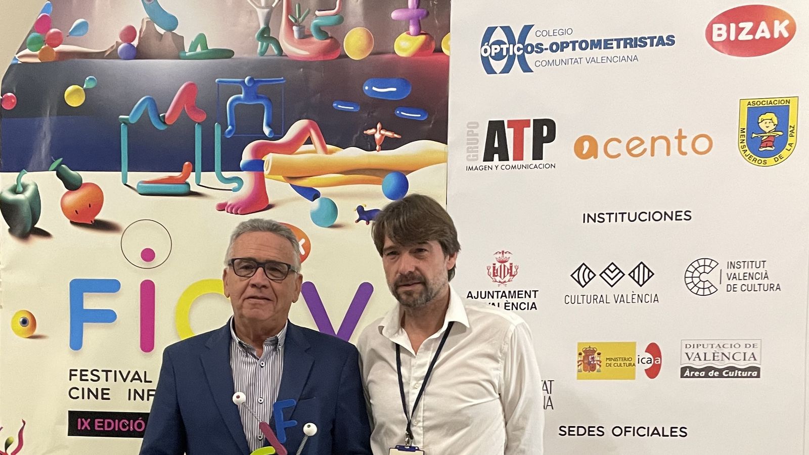 El president de la CVMC, Miquel Francés, amb el director de FICIV, Marcos Campos.