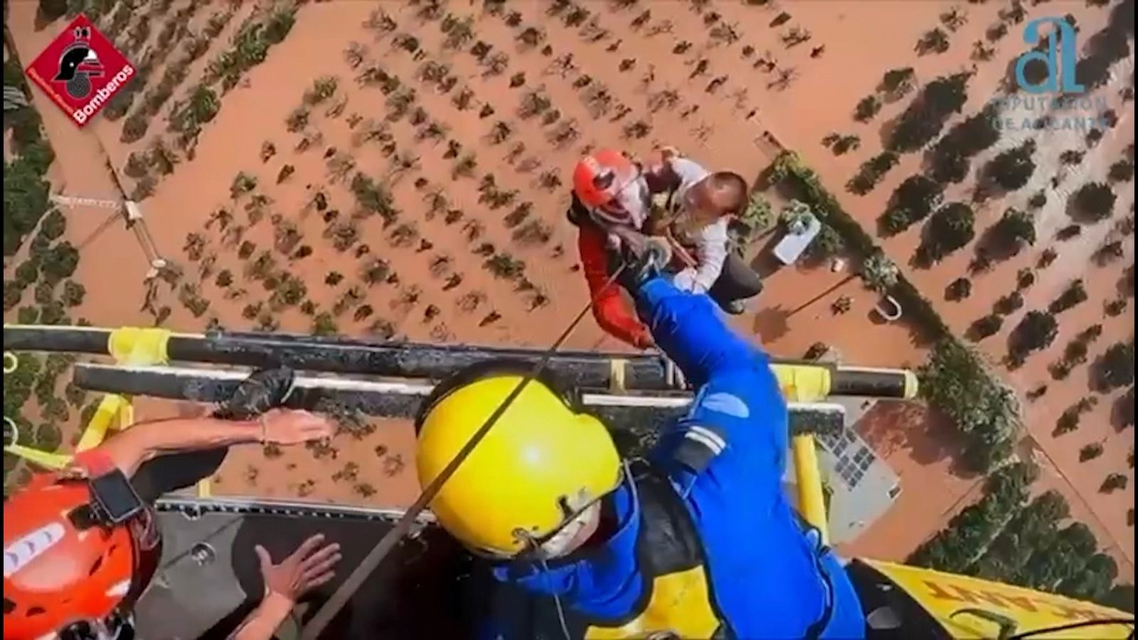 Rescat del Consorci Provincial de Bombers d'Alacant a Riola