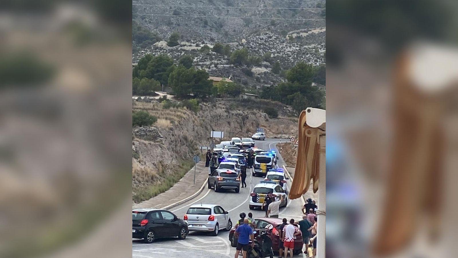 Dispositiu policial desplegat en la persecució