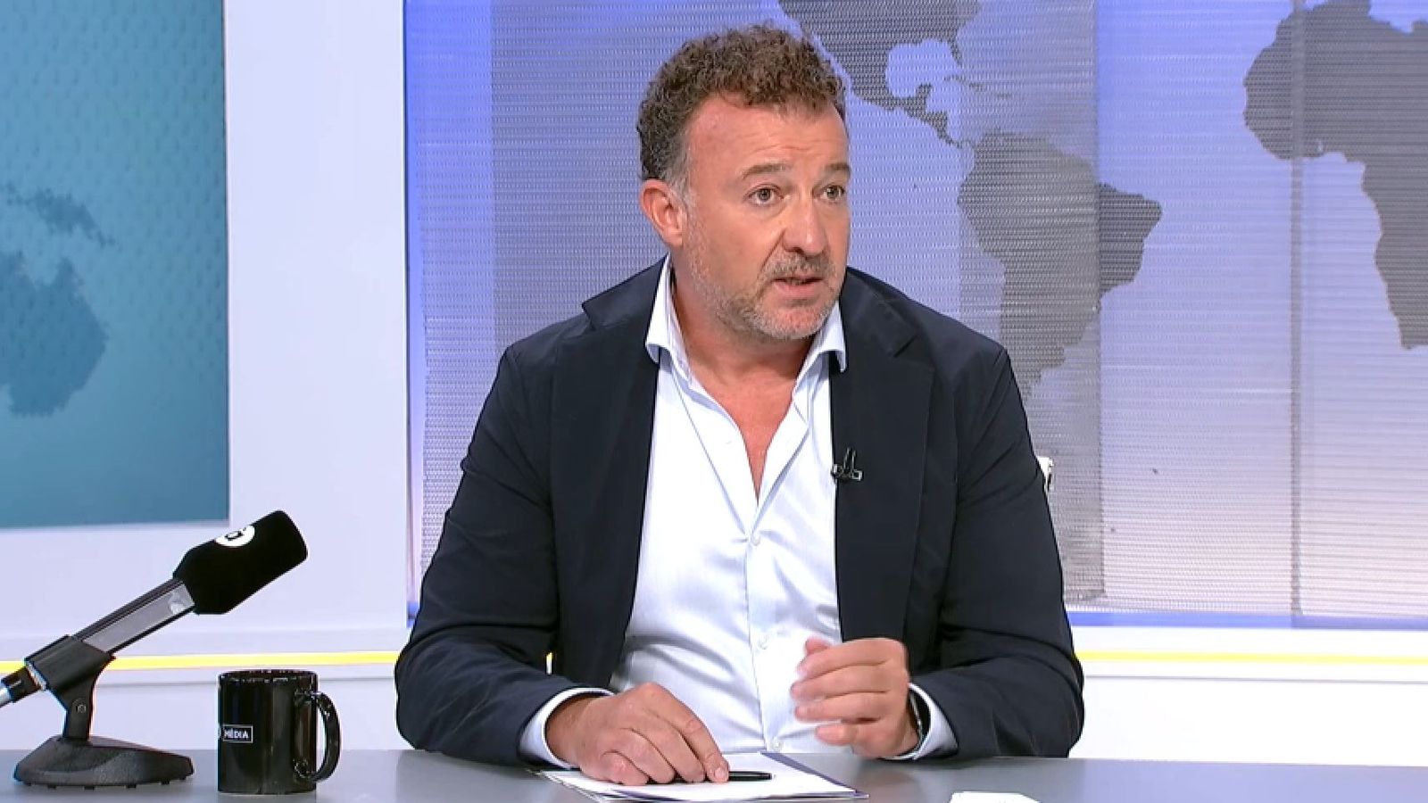 El president de Caixa Ontinyent, José Pla, en l'entrevista d'aquest dijous en 'Les notícies del matí'