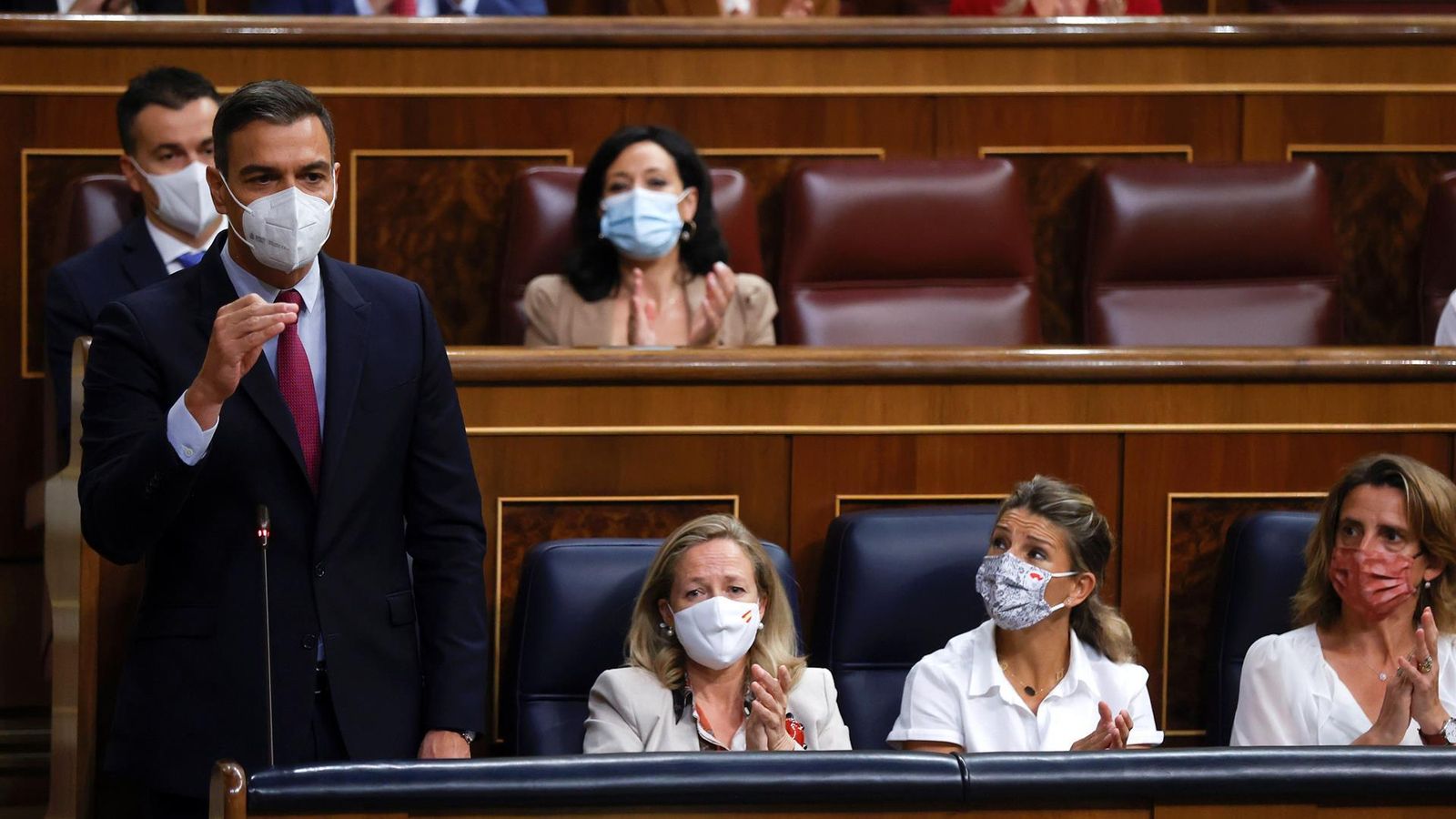 El president del govern espanyol, Pedro Sánchez, intervé en la sessió de control del Congrés