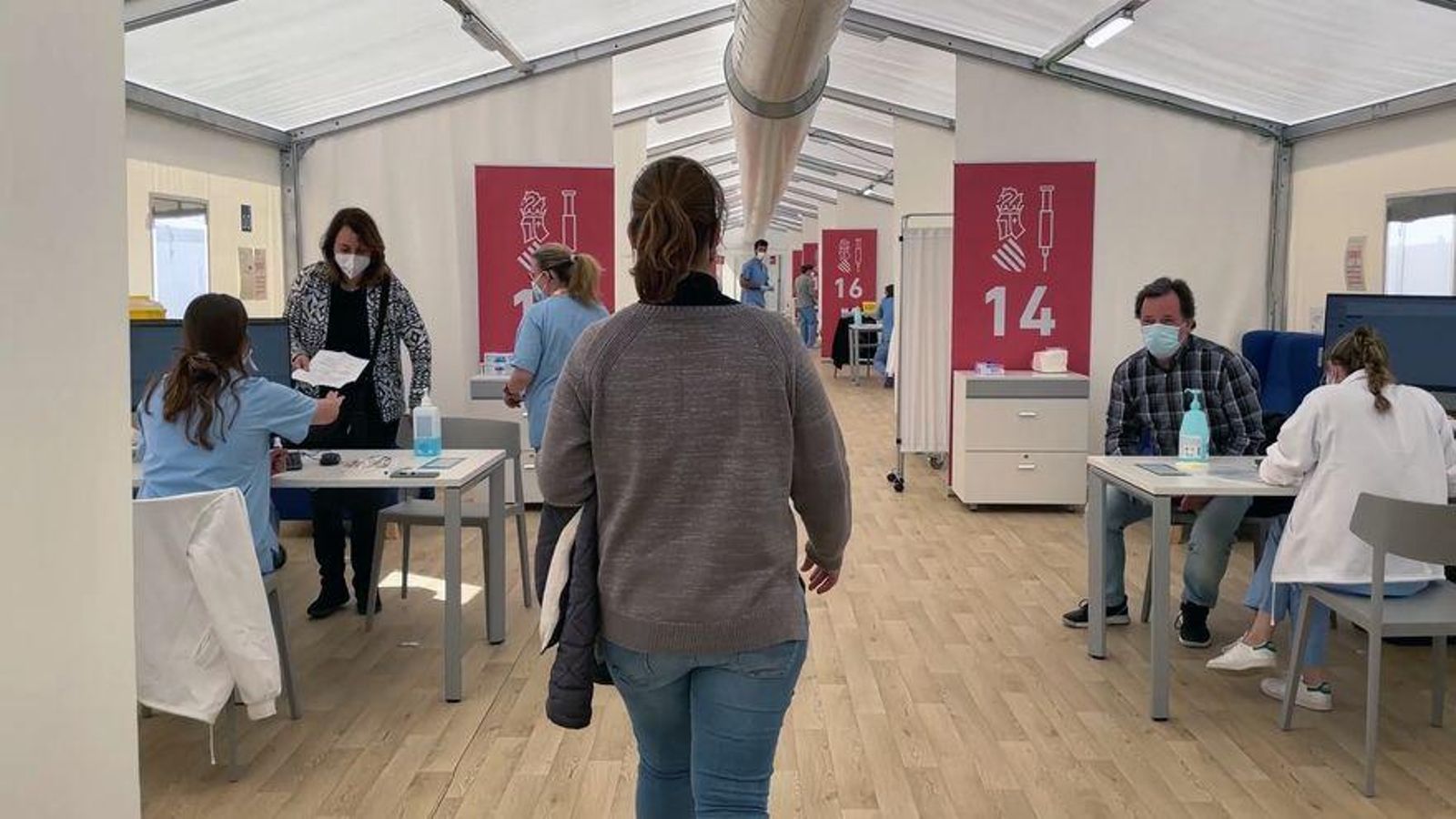 Imatge d'arxiu de la vacunació al personal docent de la Comunitat Valenciana