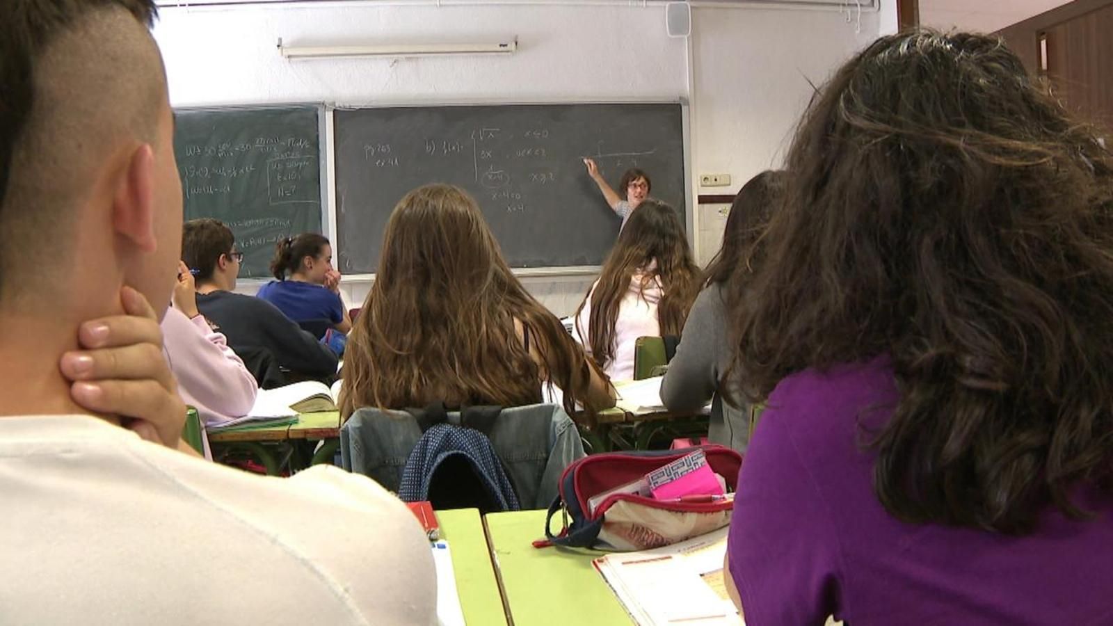 Imatge d'un aula d'un institut