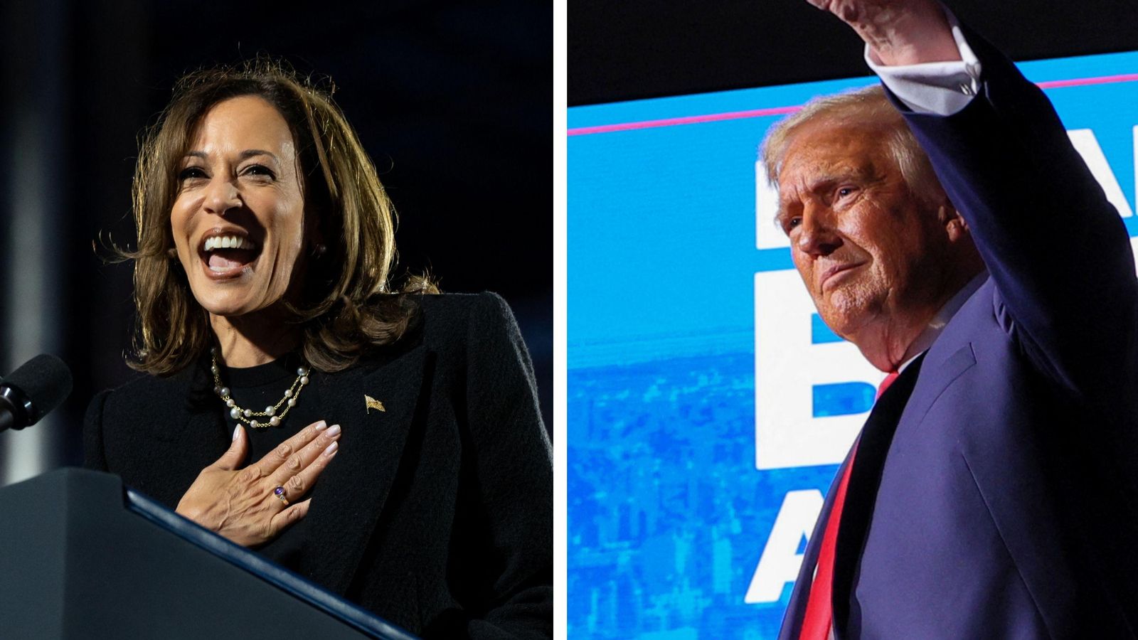 Kamala Harris i Dondal Trump