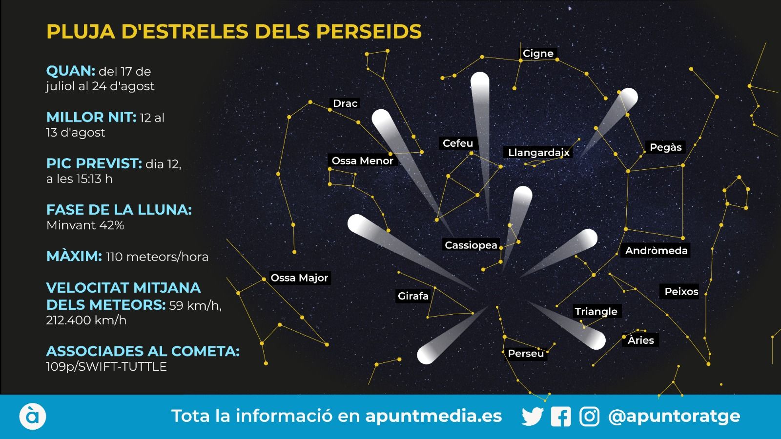 Com cada any, arriba la pluja d'estreles dels Perseids