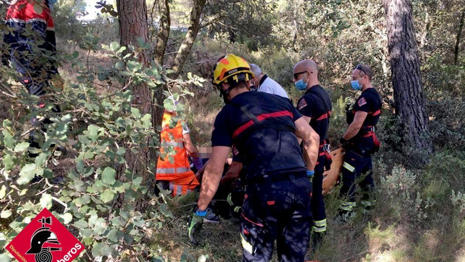 Tasques de rescat dels bombers d'Alacant