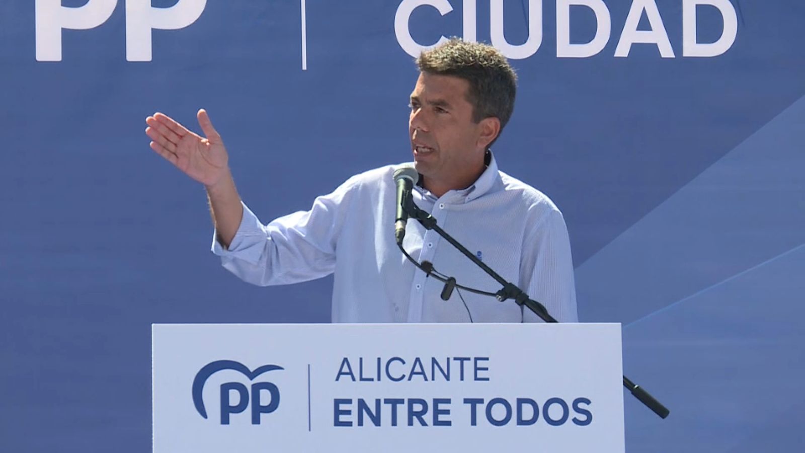 Carlos Mazón, aquest diumenge a Alacant en un acte del PP