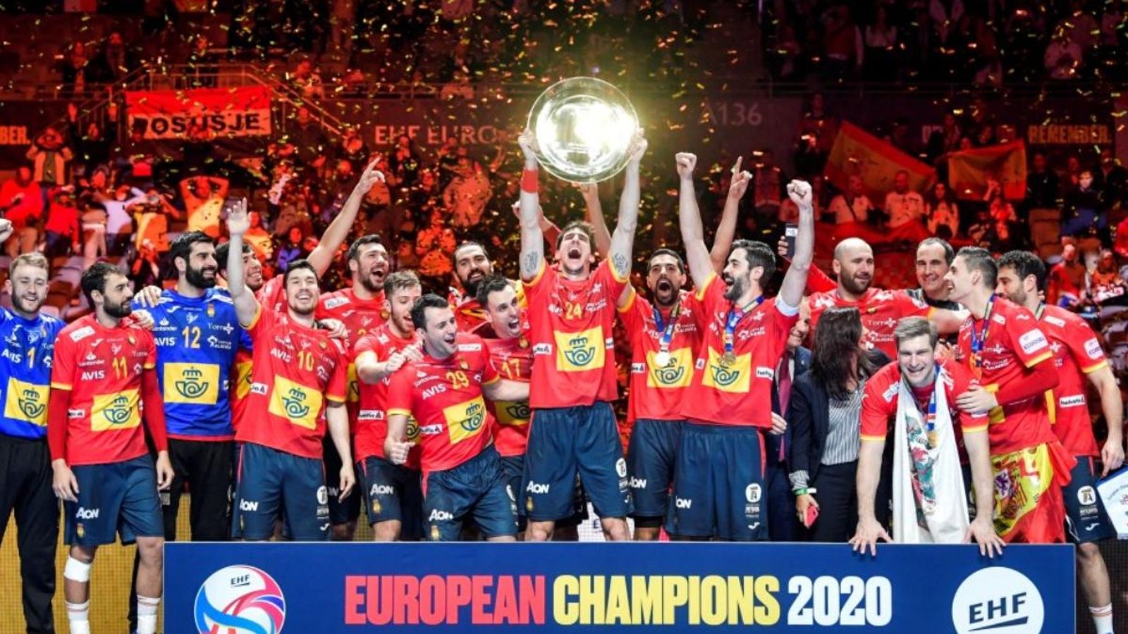 Gedeón Guardiola, jugador de la selecció espanyola d'handbol.
