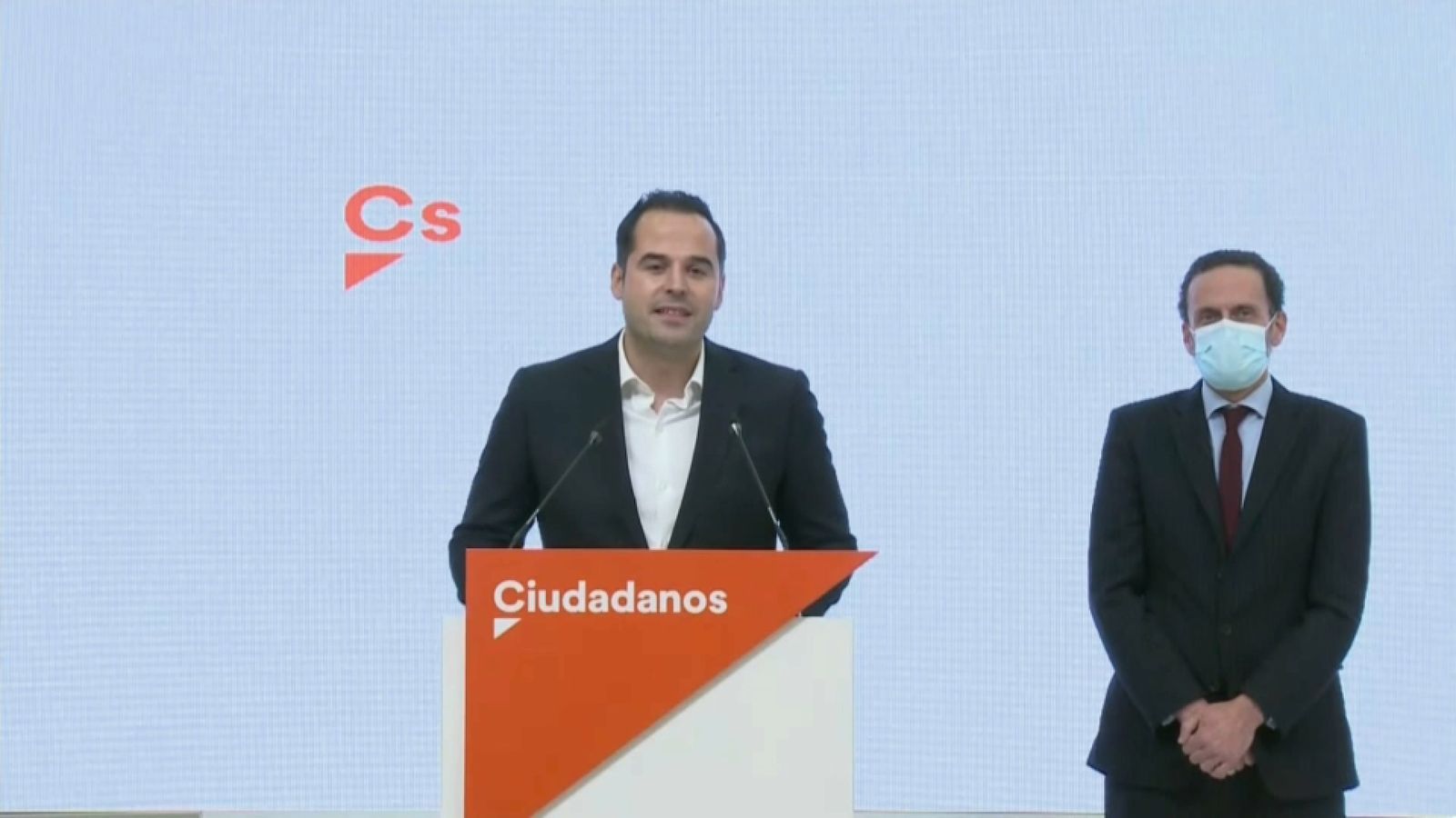 Intervenció telemàtica d'Ignacio Aguado i Edmundo Bal