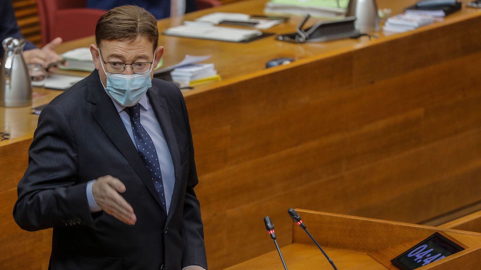 El president de la Generalitat, Ximo Puig, durant una intervenció anterior a les Corts