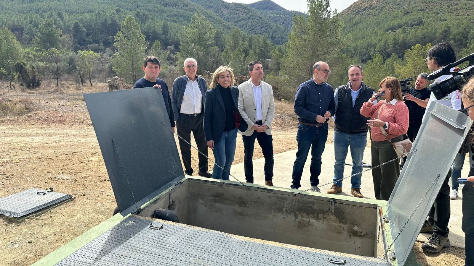 Elisa Núñez en la seua visita a Montant