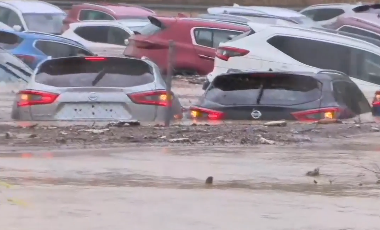 Imatge d'arxiu de la DANA 2019 a Oriola, amb destrosses a un concessionari