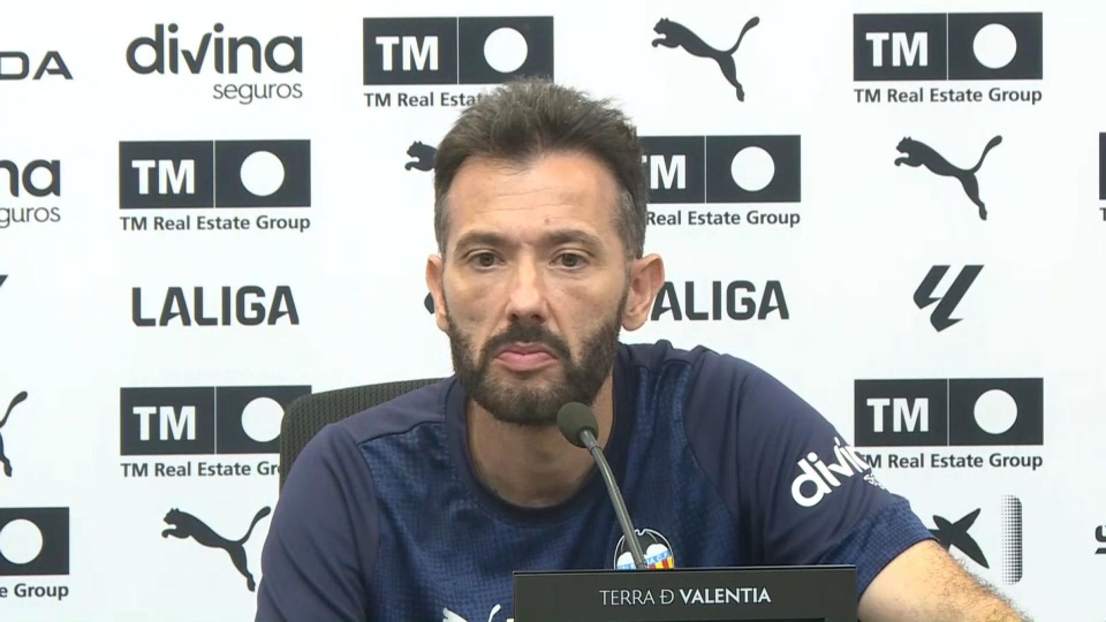El tècnic del València, Carlos Corberán