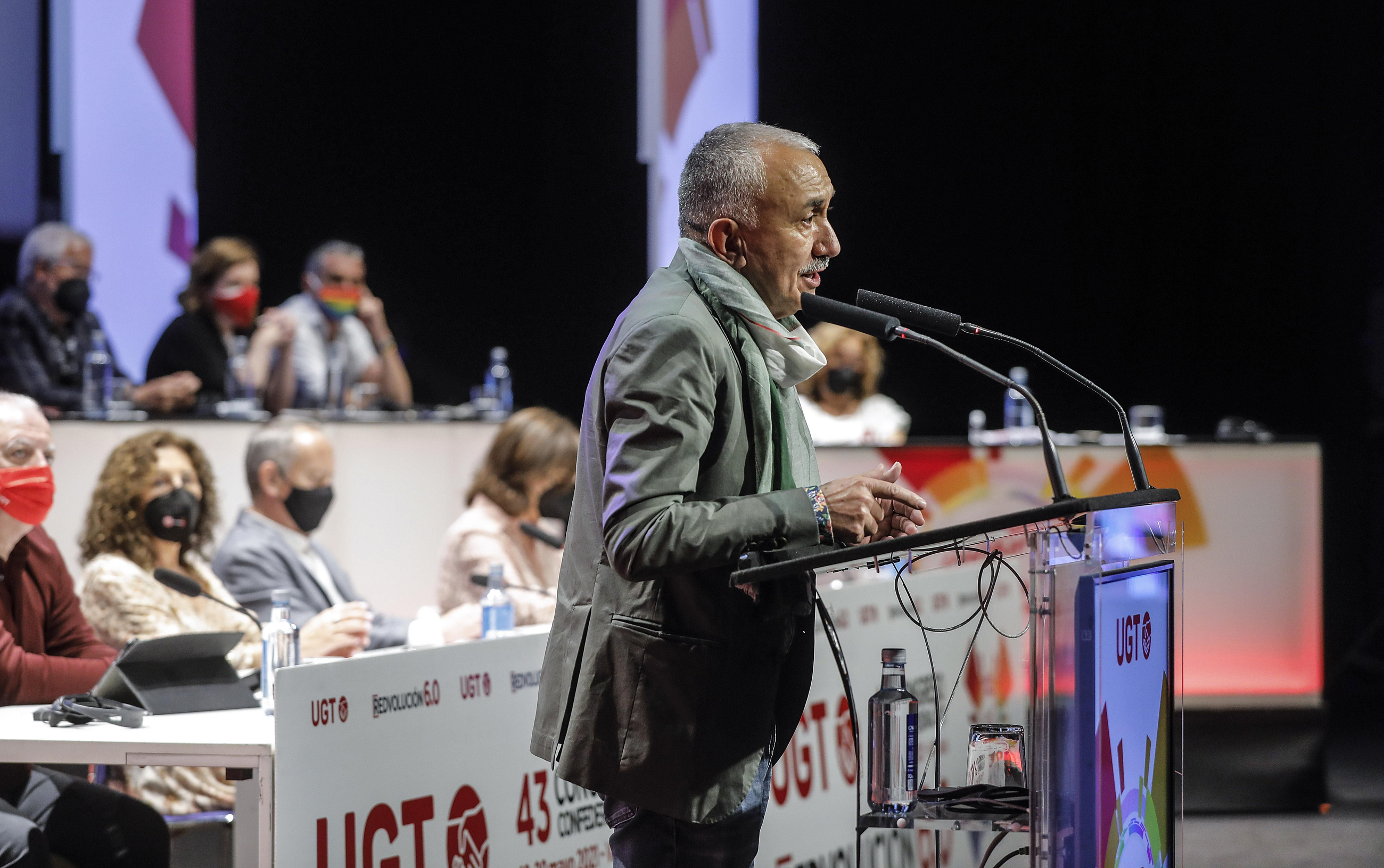 Pepe Álvarez compareix al 43 congrés de la UGT a València Pepe Álvarez compareix al 43 Congrés de l'UGT a València