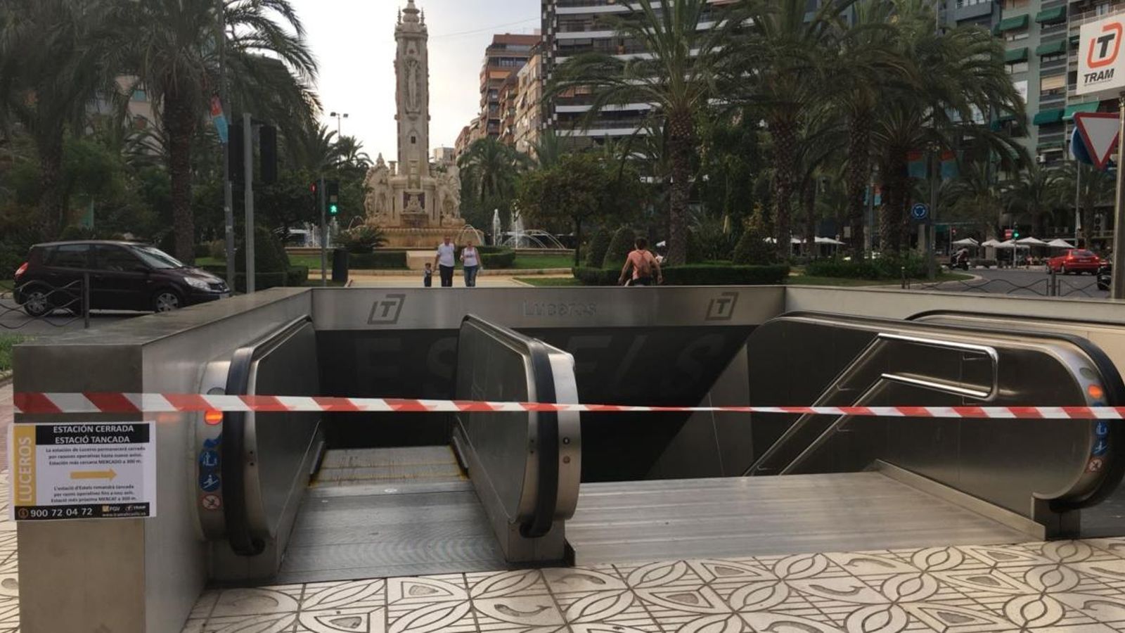 Tancada l\'estació Alacant-Estels del Tram d\'Alacant per una avaria a l\'ascensor