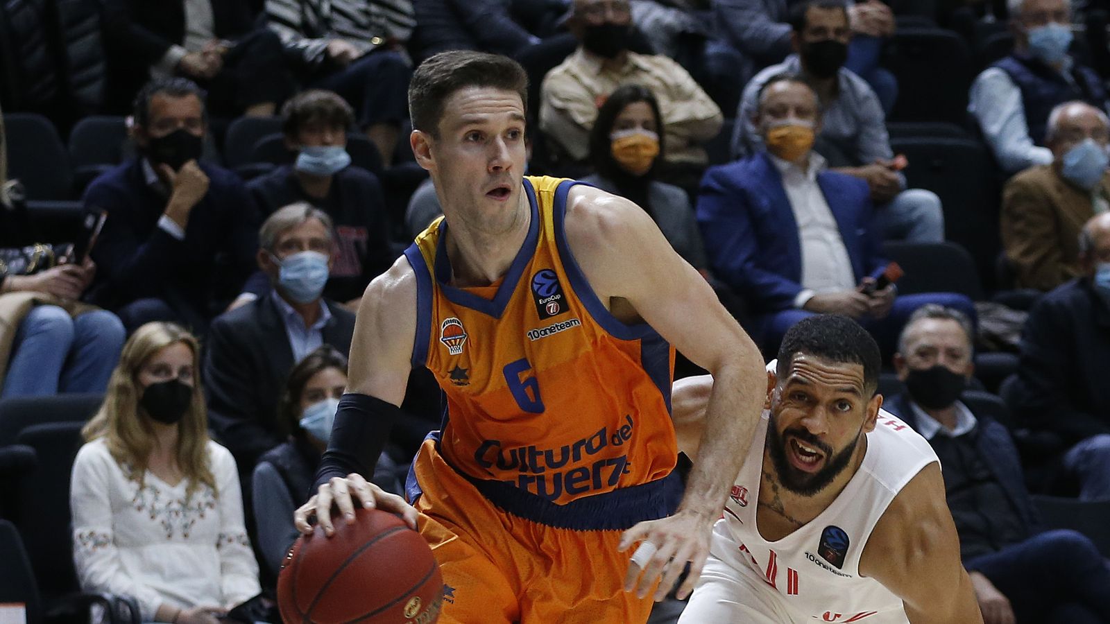 Xavier López-Arostegui, màxim anotador de l'equip taronja amb 18 punts