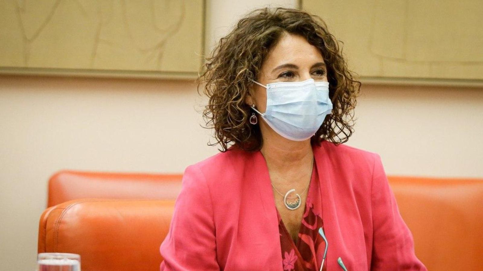 La ministra Montero durant la seua compareixença al Congrés